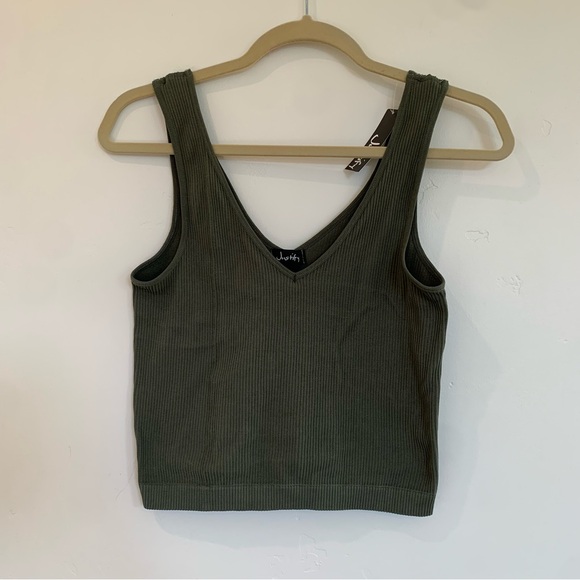 Rib Cropped Top - Picture 1 of 4